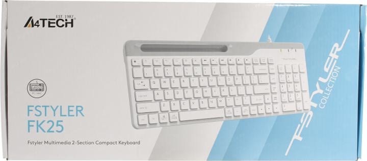Клавиатура A4Tech Fstyler  FK25 White <USB>