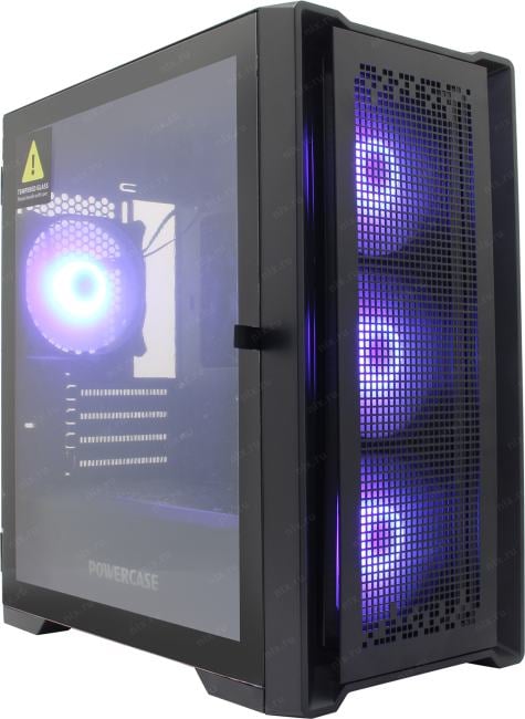 Miditower Powercase ByteFlow Micro Black <CAMBFB-A4>  MicroATX, без БП
