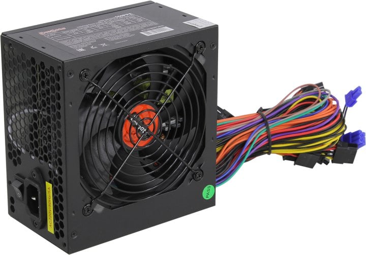 Exegate EX282072RUS Блок питания 550W ExeGate 550PPE, ATX, black, APFC, 12cm, 24p+(4+4)p PCI-E, 3*IDE, 5*SATA, FDD