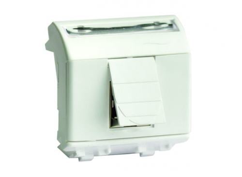 Розетка DKC 76450B, RJ-45 кат.5E, экранированная, белая