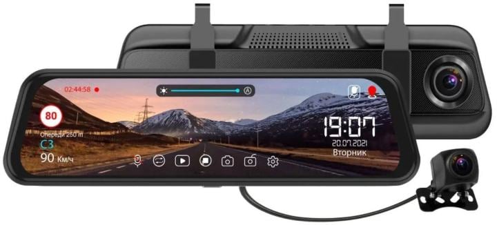 Видеорегистратор TrendVision MR-810 GT черный 2Mpix 1080x1920 1080p 140гр. GPS  MSTAR  8336N