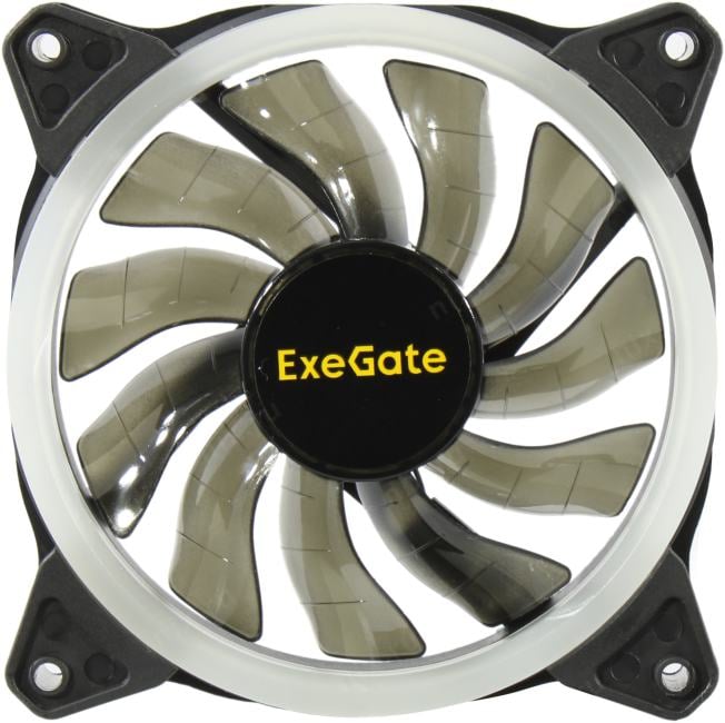 Exegate EX295973RUS Вентилятор 12В DC с подсветкой ExeGate EX12025H6PSR-PWM.ARGB (120x120x25 мм, Hydraulic bearing (гидродинамический), 6pin, 1200RPM, ARGB подсветка, 33dBA)
