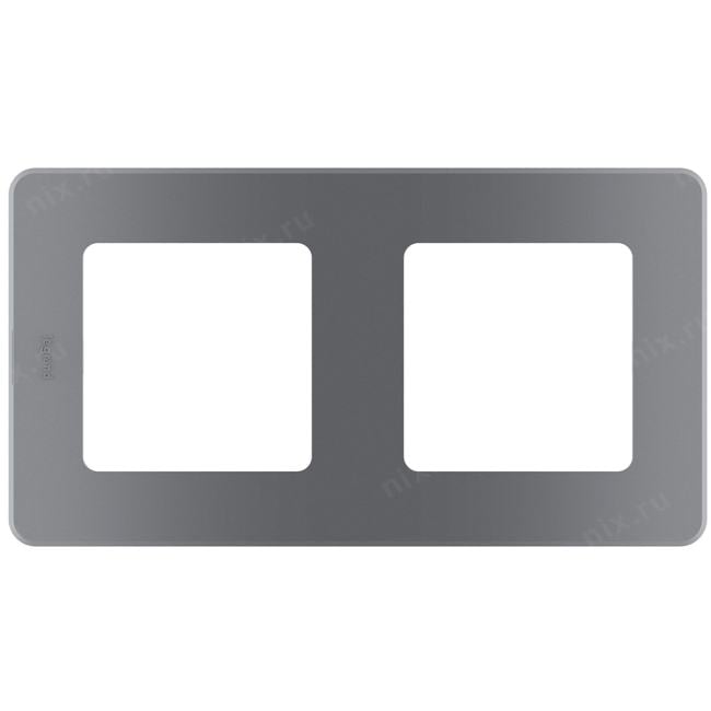 Legrand 673947 Рамка 2 поста  INSPIRIA дымчатый (673947)