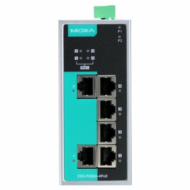 Коммутатор с PoE MOXA EDS-P206A-4PoE
