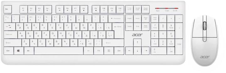 Acer OCC401 <ZL.ACCCC.017> (Кл-ра,  USB+Мышь  4кн,  Roll, USB)