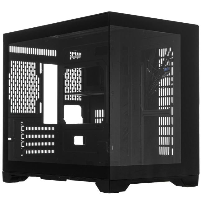 Компьютерный корпус 1STPLAYER MEGAVIEW MV6-T Black/mATX/MV6-TP-BK
