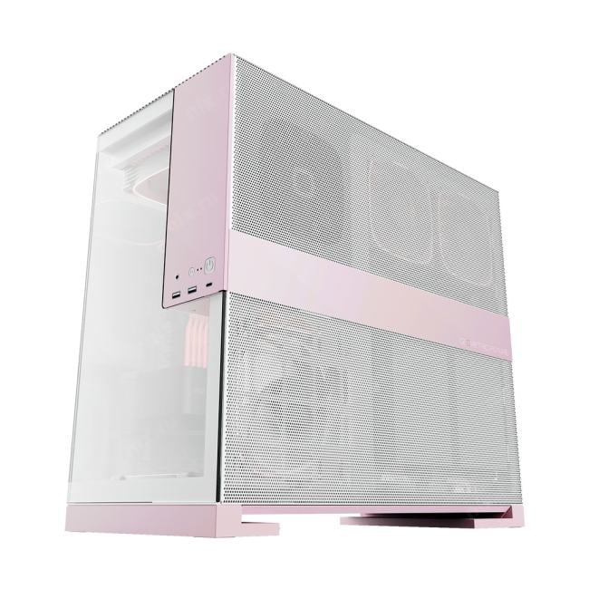 1AM5WKPK01100 Корпус Geometric Future Model 5 White Pink with fans / mid tower, E-ATX / 5x140mm  ARGB fans /