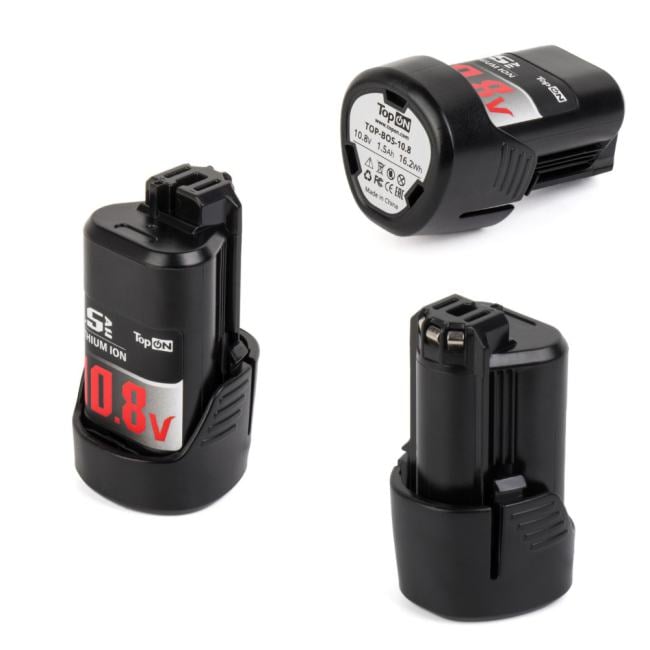 Аккумулятор TopON TOP-PTGD-BOS-10.8, 10.8V, 1.5Ah, Li-Ion, для Bosch