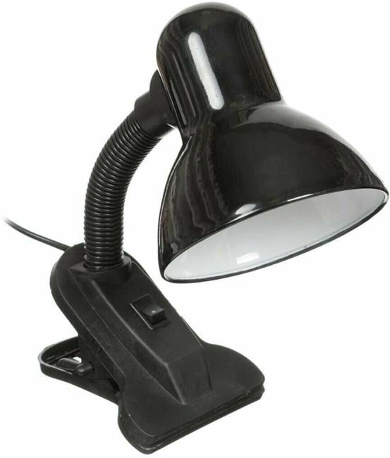 Светильник настольный Ultraflash UF-320P, 60Вт, E27, синий, с прищепкой