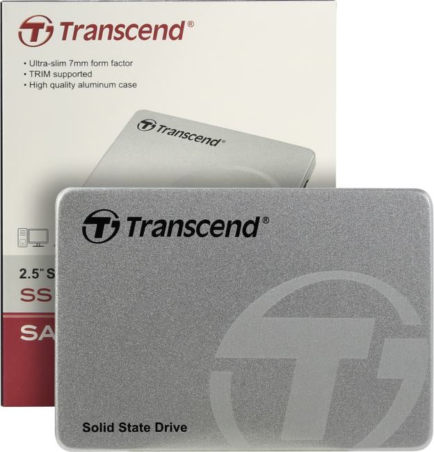 SSD Transcend TS120GSSD220S, 120ГБ, SATA III, 2.5"