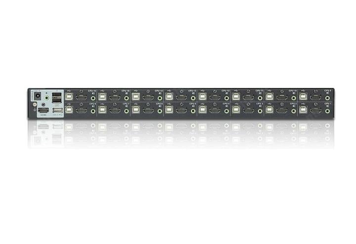 KVM-переключатель ATEN - CS17916, 16PC, HDMI (Female) + USB Type B (Female) + MiniJack (Female) - 16 ports, CS17916-AT-G
