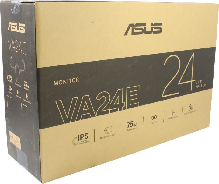 23.8" ЖК монитор ASUS VA24EQSB BK с поворотом экрана (LCD, 1920x1080, D-Sub, HDMI, DP,  USB3.2  Hub)