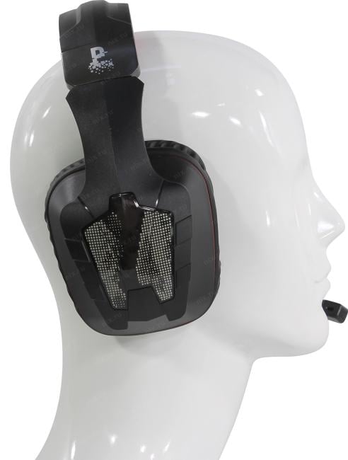 Наушники с микрофоном QUMO Protector GHS 0015 (шнур 2м, с регулятором  громкости,  USB)