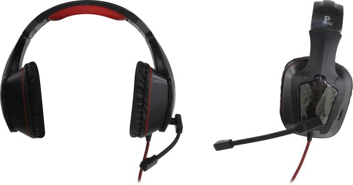 Наушники QUMO GHS 0015, с микрофоном, USB, 2м