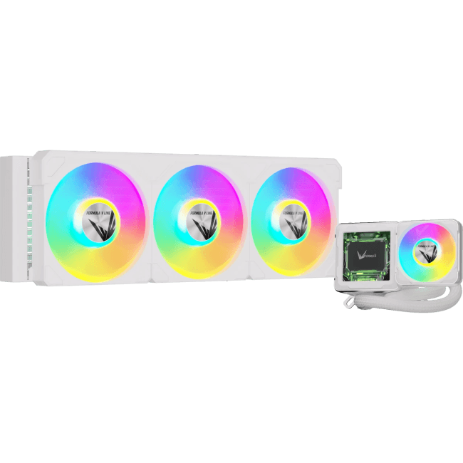 Cryo Wing Digi 360 WH СВО Formula V Line Cryo Wing Digi 360 WH, 360mm, LCD 2.73", 3x120mm,  ARGB fans, LGA115X/1200/1700