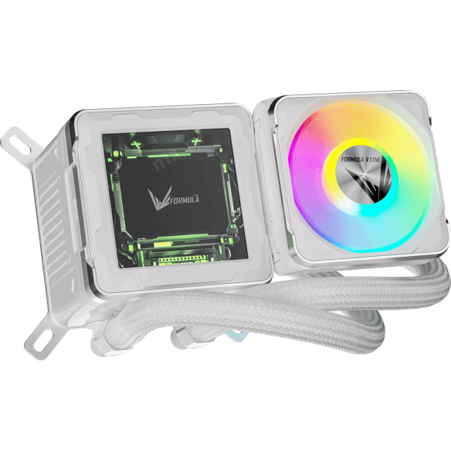 Cryo Wing Digi 360 WH СВО Formula V Line Cryo Wing Digi 360 WH, 360mm, LCD 2.73", 3x120mm,  ARGB fans, LGA115X/1200/1700