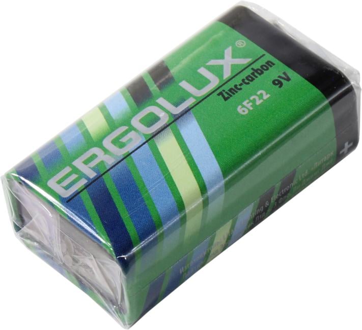 Батарейка Ergolux 6F22SR1, 9В