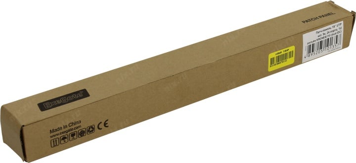 Exegate EX256752RUS Патч-панель UTP 19" 24 port кат.5e Exegate  разъём KRONE&110 (dual IDC), 1U