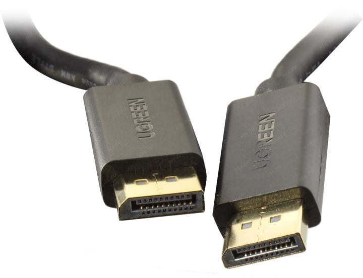 Кабель UGREEN DP102 (10213) DP Male to Male Cable. Длина 5 м. Цвет: черный