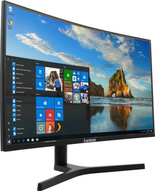Монитор ExeGate 27" EC2700TA Combat {VA 2560x1440 Curved 165Hz 1ms 16:9 300cd 3000:1 178/178 2xHDMI DisplayPort USB Speakers} [EX297303RUS]