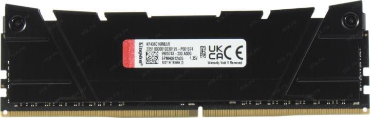 Kingston Fury Renegade <KF436C16RB2/8> DDR4 DIMM  8Gb <PC4-28800> CL16