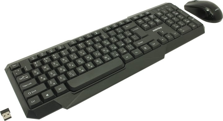Комплект беспроводной SmartBuy SBC-230346AG-K, 1000 dpi, 104 клавиши