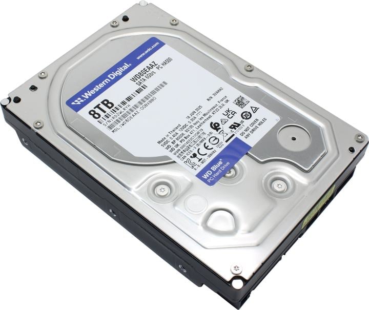 Жесткий диск Western Digital WD80EAAZ, 8TB, WD Blue, SATA 6Gb/s, 5640 rpm