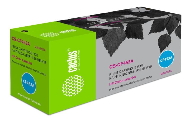 Тонер Картридж Cactus CS-CF453A пурпурный (10500стр.) для HP Color  LJ Ent M652dn/M653dn/M681dh