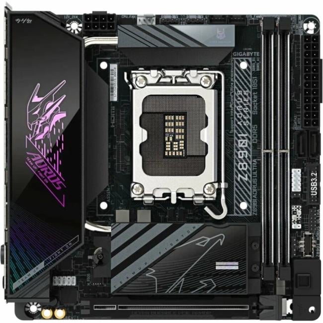 GIGABYTE Z890I AORUS ULTRA (RTL) LGA1851 <Z890> PCI-E HDMI+DP  2.5GbLAN+WiFi  SATA  Mini-ITX 2DDR5