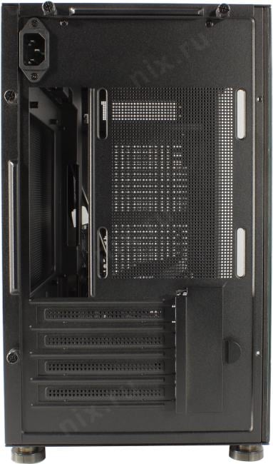 Miditower 1STPLAYER MIKU-Mi6 <Mi6-BK> Black  MicroATX без БП