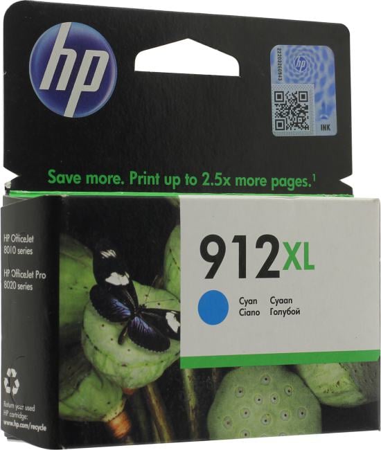 Картридж HP 3YL81AE (№912XL) Cyan для HP  OfficeJet 8010/8020 серии