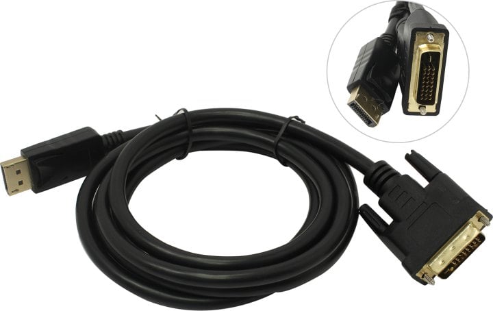 Cablexpert <CC-DPM-DVIM-1.8M> Кабель-переходник DisplayPort  (M)->  DVI  (25M) 1.8м