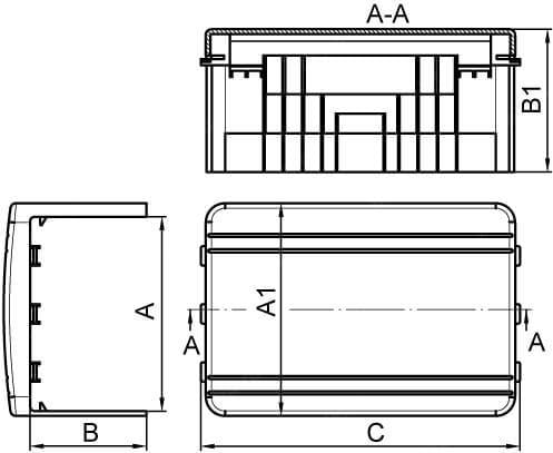 Отвод DKC 01755 NTAN  60x40  тройник,  "In-liner Classic"