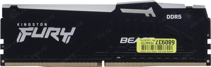 Kingston Fury Beast RGB <KF552C40BBAK2-64> DDR5 DIMM 64Gb KIT  2*32Gb <PC5-41600> CL40