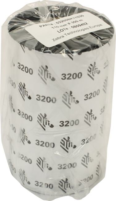 Zebra Красящая лента Воск/Смола Zebra 3200 110/300 (03200BK11030)