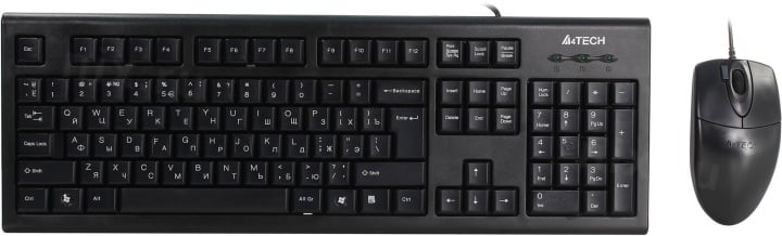 A4Tech ComfortKey Desktop <KR-8520D> (Кл-ра USB,  +Мышь,  4кн,  Roll, USB)