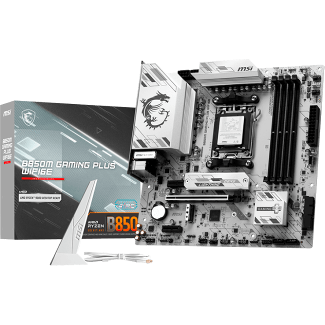 MSI B850M GAMING PLUS WIFI6E (RTL) AM5 <B850> PCI-E HDMI+DP  2.5GbLAN+WiFi+BT  SATA  MicroATX 4DDR5