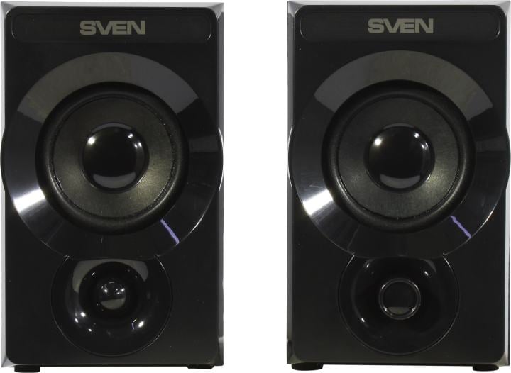 Колонки SVEN SPS-535 Black (2x3W, дерево,  питание от USB)