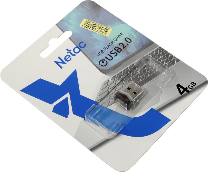 Netac <NT03UM81N-004G-20BK> USB2.0 Flash  Drive 4Gb (RTL)