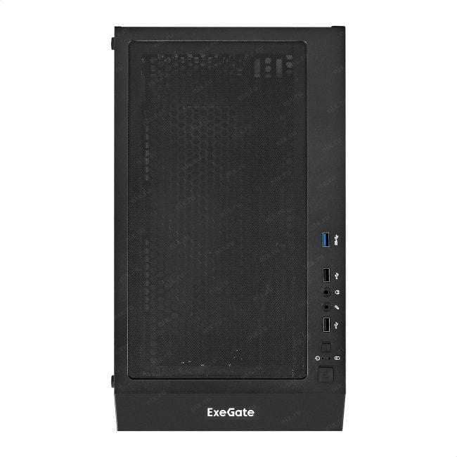 EX296317RUS Корпус Miditower ExeGate EVO-5001A-500NPX (ATX, БП 500NPX с вент. 12 см,  2*USB+1*USB3.0+HD  Audio,  черный, 3
