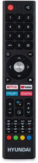 Hyundai 55" H-LED55BU7009 Android TV Frameless Metal черный 4K Ultra HD 60Hz MEMC DVB-T DVB-T2 DVB-C DVB-S  DVB-S2 USB W
