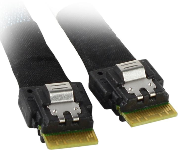 Кабель Amphenol RSL38-1461, Slimline SAS (x4) — Slimline SAS (x4), 12 Гбит/с, 1 м