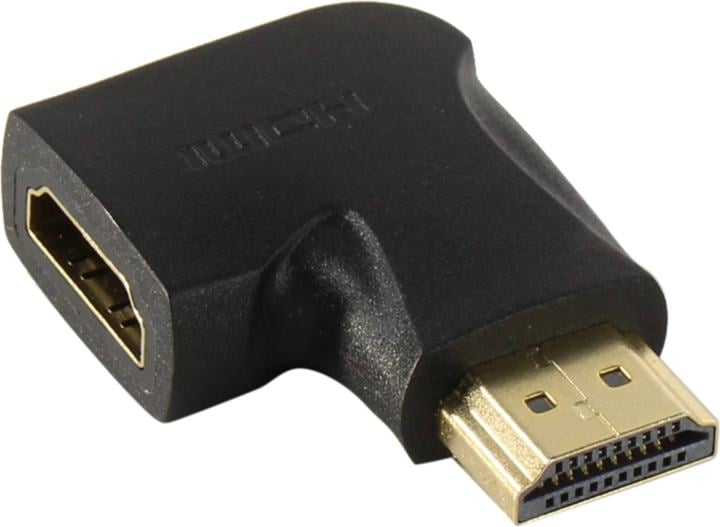 Переходник Vention AIPB0, HDMI 19M→HDMI 19F, угол 90°