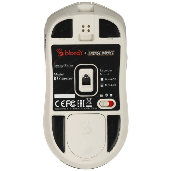 Мышь A4Tech Bloody R72 Ultra Duo Proxy Boom бежевый оптическая 20000dpi беспров. USB/USB-C 6but  (R72 ULTRA DUO)