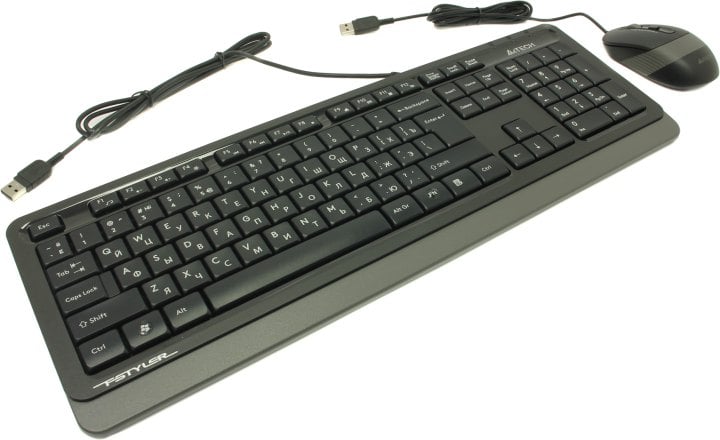 Клавиатура A4Tech Fstyler F1010 Grey (Кл-ра, USB,+Мышь,4кн,  Roll,  USB)
