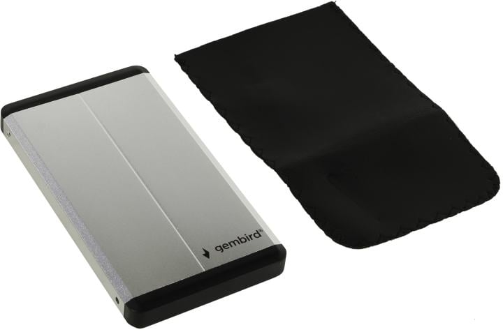 <073465> Внешний контейнер USB3.0 -> SATA 2.5", Gembird EE2-U3S-2-S, алюминий, серебристый [EE2-U3S-2-S]