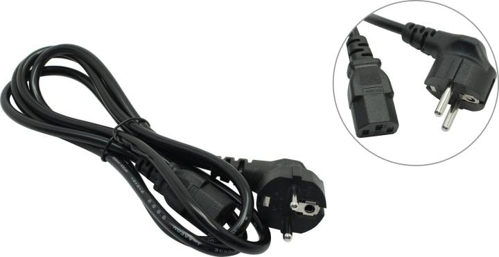 Кабель питания GoPower 00-00024054, Schuko→C13, 1.8м, 10A