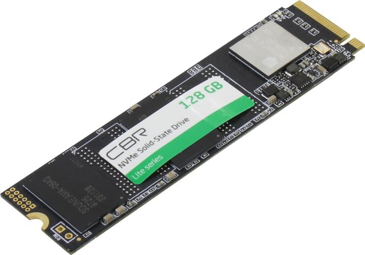 CBR SSD-128GB-M.2-LT22, Внутренний SSD-накопитель, серия "Lite", 128 GB, M.2 2280, PCIe 3.0 x4, NVMe 1.3, SM2263XT, 3D TLC NAND, R/W speed up to 1800/550 MB/s, TBW (TB) 64