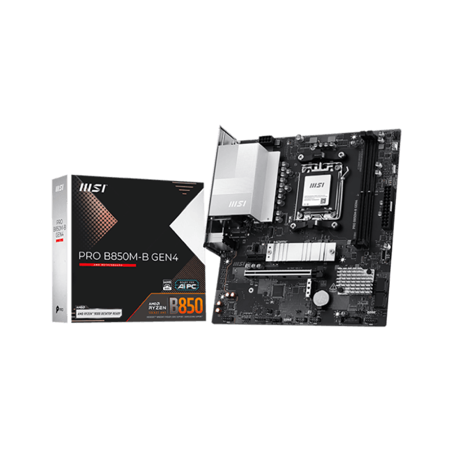 MSI PRO B850M-B GEN4 (RTL) AM5 <B850> PCI-E HDMI+DP 2.5GbLAN  SATA MicroATX 2DDR5