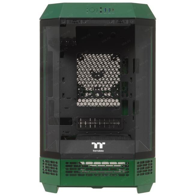 CA-1Y4-00SCWN-00 Корпус Thermaltake The Tower 300 Racing Green зеленый без БП miniITX 7x120mm 5x140mm 2xUSB3.0  audio  bo